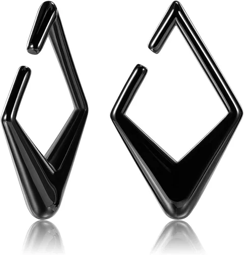 Vista 2 de KUBOOZ - Pesas para las orejas, expansores para estirar el lóbulo de la oreja, aretes pesados