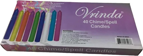 Vista 2 de Vrinda® Mini Chime Ritual Spell - Velas cónicas sin perfume de 4 pulgadas (surtido (paquete de 40)