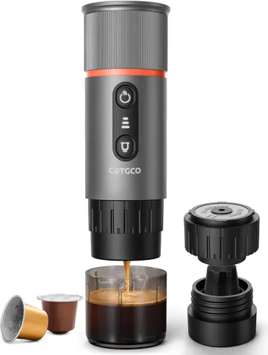 Vista 9 de cafetera espresso portátil (negro)