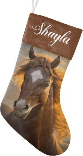 Vista 13 de Calcetines de Navidad personalizados con diseño de unicornio y flores con nombre, medias de Navidad personalizadas para decoración de fiestas