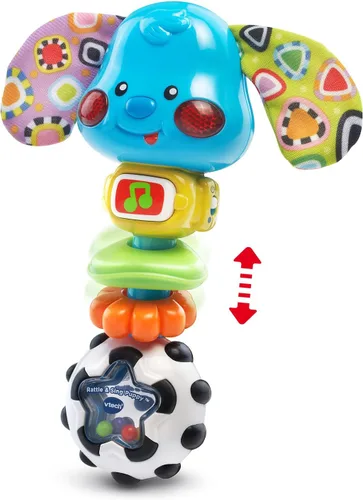 Vista 4 de VTech Cachorro sonajero para bebés que canta (embalaje abrefácil)