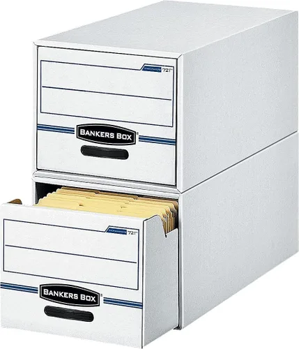 Vista 3 de Bankers Box Paquete de 6 cajones de almacenamiento básicos, tamaño legal