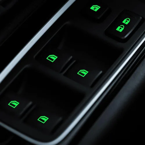 Vista 6 de 240 calcomanías luminosas para automóvil, panel de instrumentos, botón de decoración de camión, interruptor basculante, etiqueta de circuito