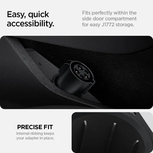 Vista 3 de Spigen J1772 Adaptador de Carga Puerta Dock para Todos los Tesla Model 3