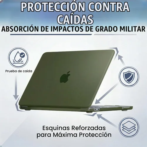 Vista 3 de Se7enline Funda para MacBook Neo de 13 pulgadas modelo A3404 2026, verde