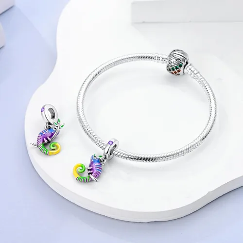 Vista 2 de MULA Dijes de plata de ley 925 para pulseras y collares, lindos gatos, perros, elefantes, animales, familia, colgantes, joyas, regalos para mujeres