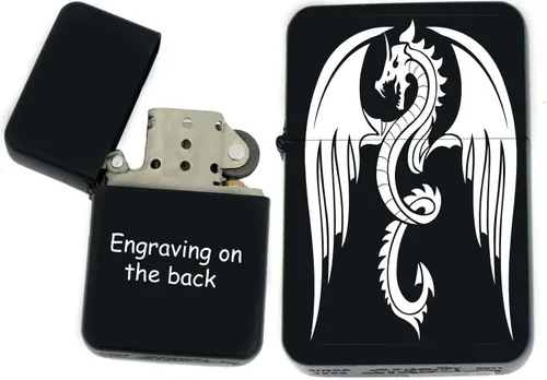 Vista 15 de Groomsman - Encendedor personalizado a prueba de viento negro mate, grabado láser gratuito para él, marido, padre, padrinos de boda, novio, papá