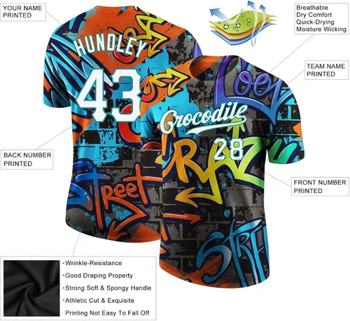 Vista 2 de Camisetas de béisbol personalizadas para deportes de equipo, camisa de softbol personalizada, nombre y número del equipo impresos S-5XL