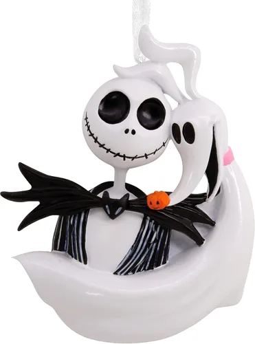 Vista 8 de Hallmark Disney Tim Burton's The Nightmare Before Christmas Jack Skellington en Adorno Navideño de Regalo