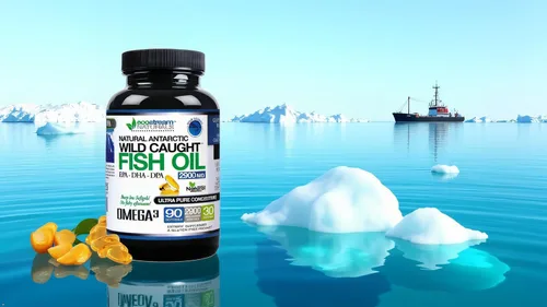 Vista 9 de Aceite de pescado omega 3 capturado salvaje antártico con DPA-EPA-DHA 2,900 mg de fuerza