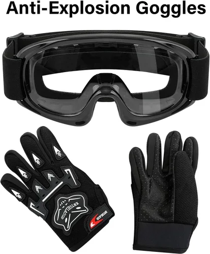 Vista 8 de TCMT Casco de motocross para niños y jóvenes, color negro, casco de motocross, motocross, moto de calle, karting, BMX, MX, ATV, casco de cara