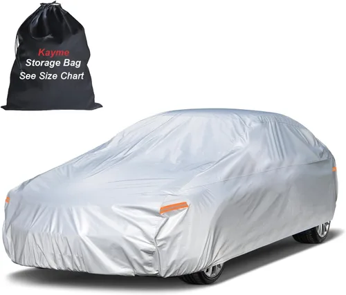Vista 45 de Kayme Funda impermeable para automóvil deportivo para todo tipo de clima. Consulta la tabla de tallas del vehículo para un ajuste preciso. Cubierta