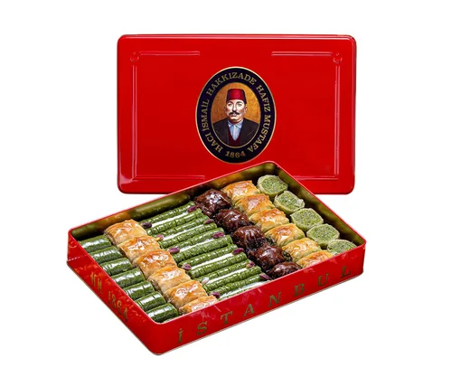 Vista 39 de Hafiz Mustafa 1864 Istanbul Baklava - Caja de pastelería - Bocadillos de postre de Baklava horneados hechos de hojas de masa filo fresca, pistacho