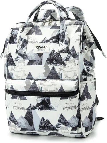 Vista 16 de Kinmac Mochila para laptop para mujeres y hombres, mochila de viaje de gran capacidad para computadora portátil de 15.6 pulgadas, Albaricoque