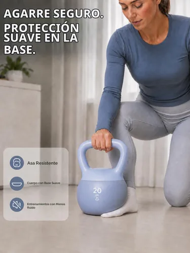 Vista 2 de Bintiva Soft Kettlebell Sets for Women and Men -Color Coded Kettle Bell Set