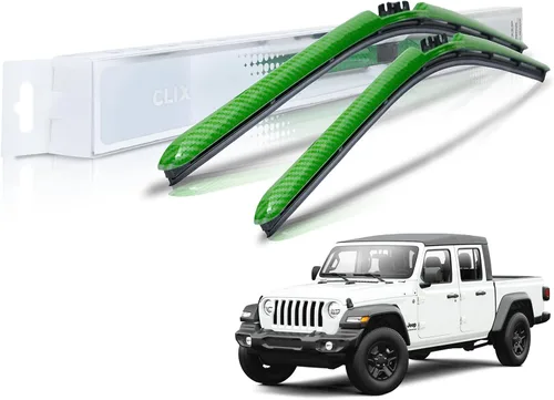 Vista 19 de ClixWipers - Limpiaparabrisas de repuesto de fibra de carbono negra de 14 + 14 pulgadas (juego de 2) para todo tipo de clima, limpiaparabrisas