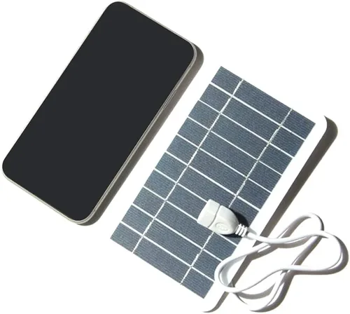 Vista 6 de Teléfono al aire libre Energía de la batería 2W Panel solar flexible con puerto USB Camping batería de carga para teléfono móvil