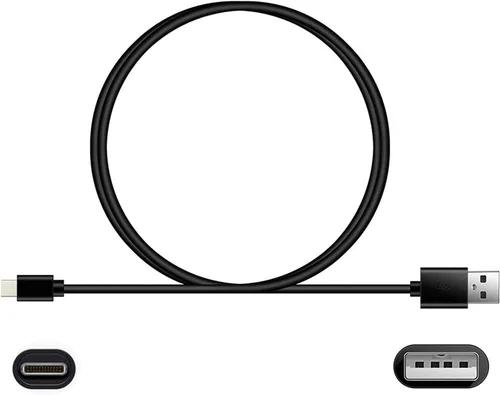 Vista 2 de Cable de carga de luz LED para el cuello, cable de carga USB compatible con luz LED de lectura de cuello Glocusent/Mini clip en la luz