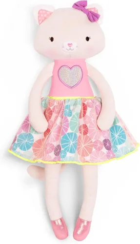 Vista 3 de B. toys Conejito de peluche, Tippy Toes Becky Bunny, peluche lavable de 15