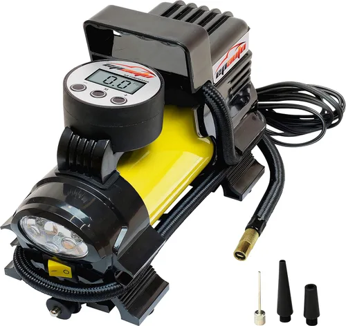 Vista 6 de EPAuto - bomba compresora de aire portátil 12 V CC, inflador digital de neumáticos Azul