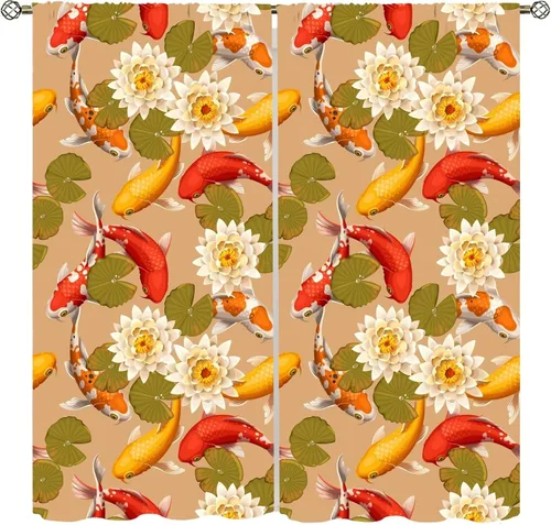 Vista 9 de Cortinas florales de acuarela para dormitorio, sala de estar, cortinas de ventana de vides en cascada de glicina morada, paneles de ventana florales