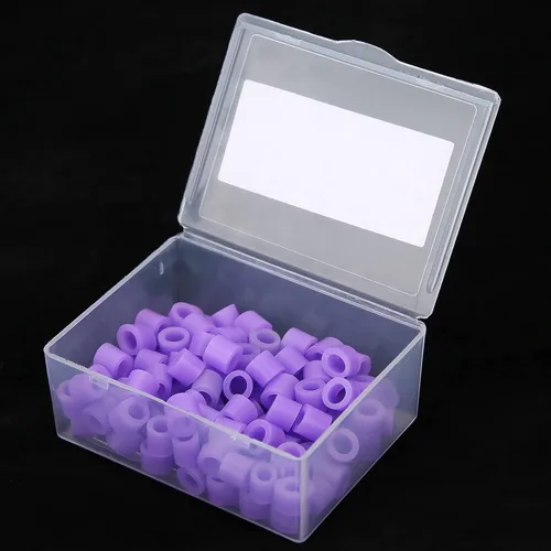 Vista 4 de Anillos de código de color de silicona, fáciles de limpiar, 100 anillos de código de color dental, fuerte dureza para distinguir instrumentos