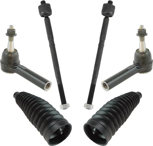 Vista 307 de TRQ Kit de dirección delantera con barra de acoplamiento de fuelle de piñón y cremallera compatible con Toyota Echo 2000-2005