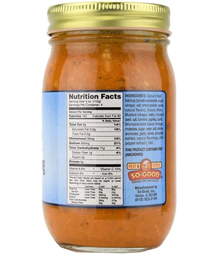 Vista 2 de So-Good Sloppy Joe Relleno con Carne Molida Tarro de 16 oz - Solo calienta y sirve
