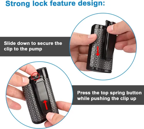 Vista 3 de iGuerburn - Clip de bomba de insulina para bombas Medtronic MiniMed 670G 770G 780G 630G 640G