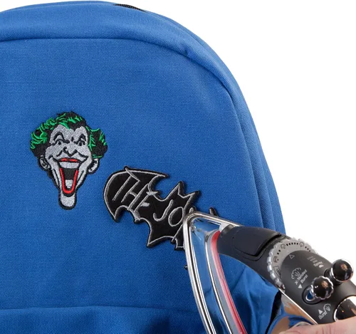 Vista 3 de Bioworld DC Comics Joker DIY Patch It Mochila, Multi colorido