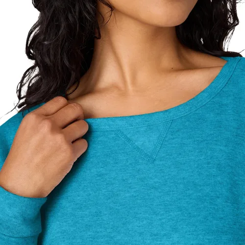 Vista 4 de Hanes EcoSmart - Sudadera de forro polar para mujer, suave y de peso medio, sudadera con capucha con cremallera completa, sudadera o cremallera