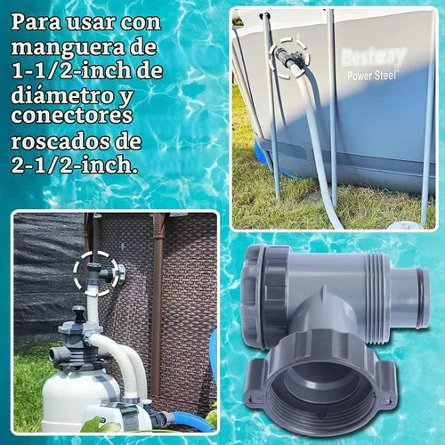 Vista 6 de Válvula de émbolo de cierre compatible con piscina sobre tierra Coleman BW