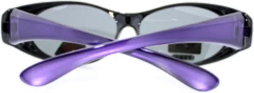 Vista 4 de The Overstock - Gafas de sol polarizadas para usar sobre gafas, 3 Púrpura-77096, S