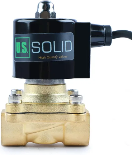 Vista 6 de U.S. Solid 1/2" válvula electromagnética eléctrica de latón subacuática 110V CA normalmente cerrada VITON IP67 aire no potable aceite de agua