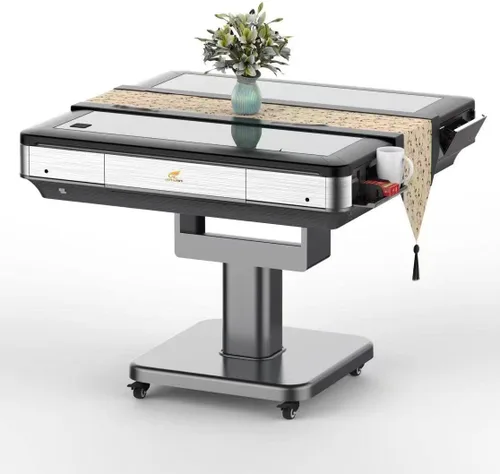 Vista 4 de Altus X300 Best Premium - Mesa Mahjong plegable automática – Reducción de ruido con cubierta, uso de azulejos de 1.417 in