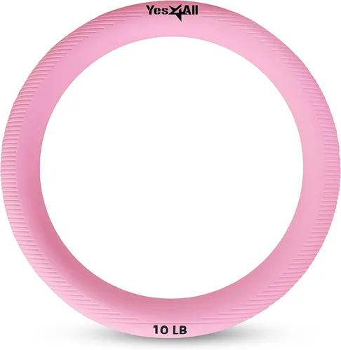 Vista 8 de Yes4All Power Ring 10lbs, Weight Ring, Weighted Circle, Kettlebell for Yoga Exercise, Aerobics, Home Fitness, Core Training