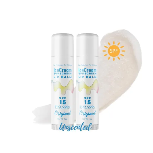 Vista 11 de IceCream Bálsamos labiales con protector solar, protector solar para labios, protector solar resistente al agua para labios, cuidado de labios