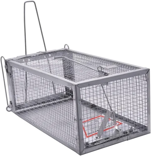 Vista 4 de Trampa para ratas de calidad, trampas de jaula de ratones con animales vivos, atrapa y libera ratones, ratas, ardillas, plagas, roedores y plagas