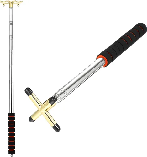 Vista 10 de Skylety Taco de billar para billar, accesorios de mesa de billar retráctil, soporte para taco de billar con cabezal de puente de latón extraíble
