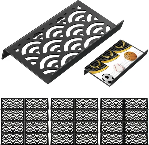 Vista 10 de Yalikop 10 soportes para tarjetas coleccionables para vitrina, hueco Elevadores modulares de acrílico de la exhibición para el juego de mesa