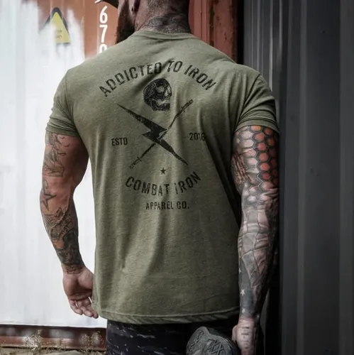 Vista 3 de Addicted to Iron - Camiseta de manga corta para hombre