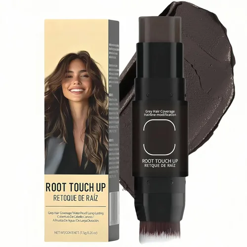 Vista 29 de Polvo para la línea del cabello (caoba) - Cubra instantáneamente las raíces de cabello canoso, sombra para el color del cabello, retoque