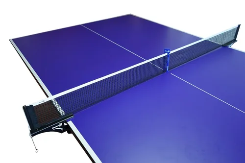 Vista 7 de Sanung S405 - Juego de red de tenis de mesa gruesa y postes, profesional plegable de alta resistencia con abrazadera con base estable para mesa