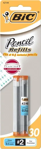 Vista 7 de BIC Recambios de minas para lápices, punta media (0.7mm), 30ct (L730P1), negro