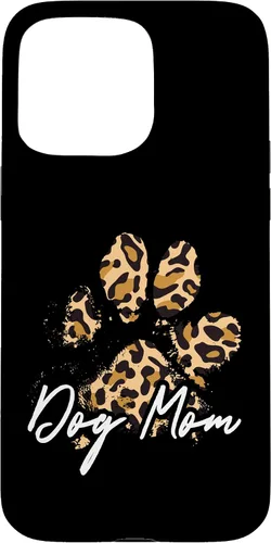 Vista 31 de Dog Mom Gift Leopard Paw Print Fur Mama Case para iPhone 17