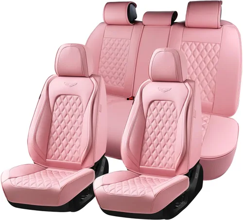 Vista 75 de Coverado Fundas de asiento delantero, fundas de asiento delantero de automóvil, fundas de asiento de piel de napa para automóviles, fundas