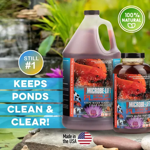 Vista 2 de Eco Labs 971047 10PLG4. Microbe Lift, líquido que reduce bacterias y crea un ambiente agradable para los peces. Un galón.