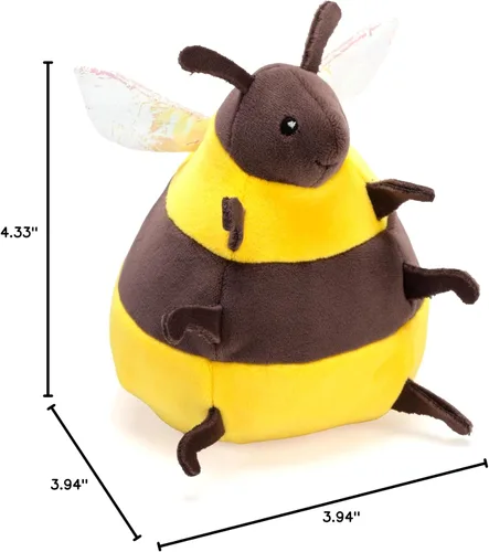 Vista 6 de Wild Republic Flipkins Bumble Bee, animal de peluche, 5 pulgadas, juguete de peluche, relleno es botellas de agua recicladas