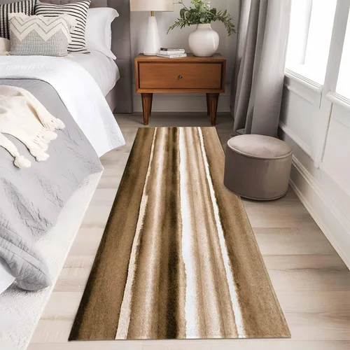 Vista 37 de 2x3 Area Rugs, Blue Stripes Non Slip Area Rugs for Living Room, Bedroom, Barhroom, Entryway, Watercolor Retro Ombre Abstract Tie Dye Art Soft