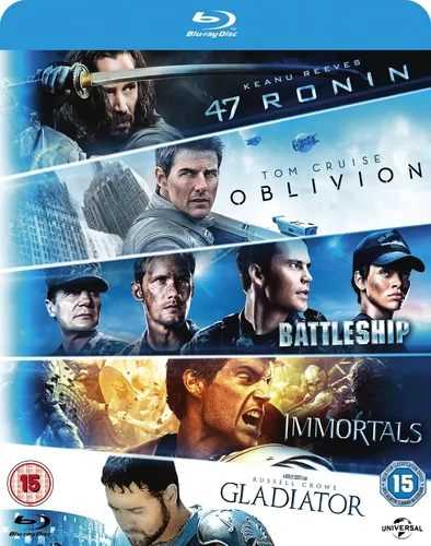 Vista 2 de Oblivion Battleship Immortals Gladiator 47 Ronin Blu-ray 2010 Region Free
